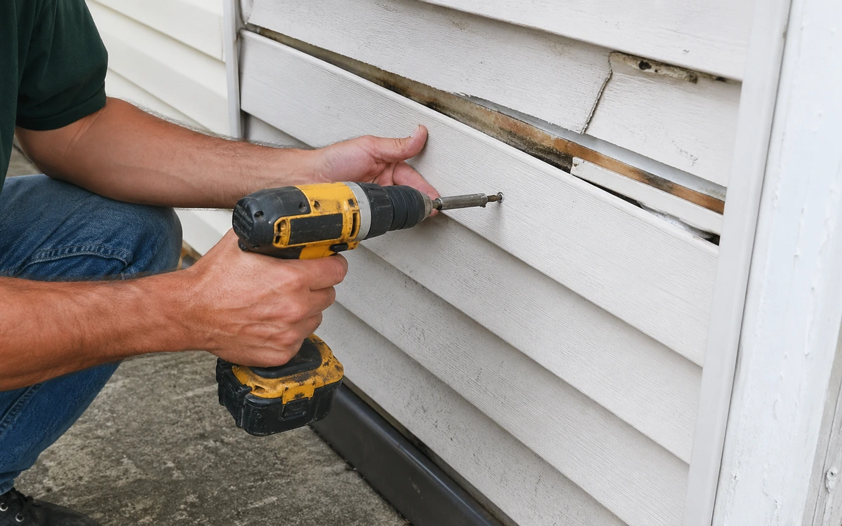 Mobile home siding repair contractor